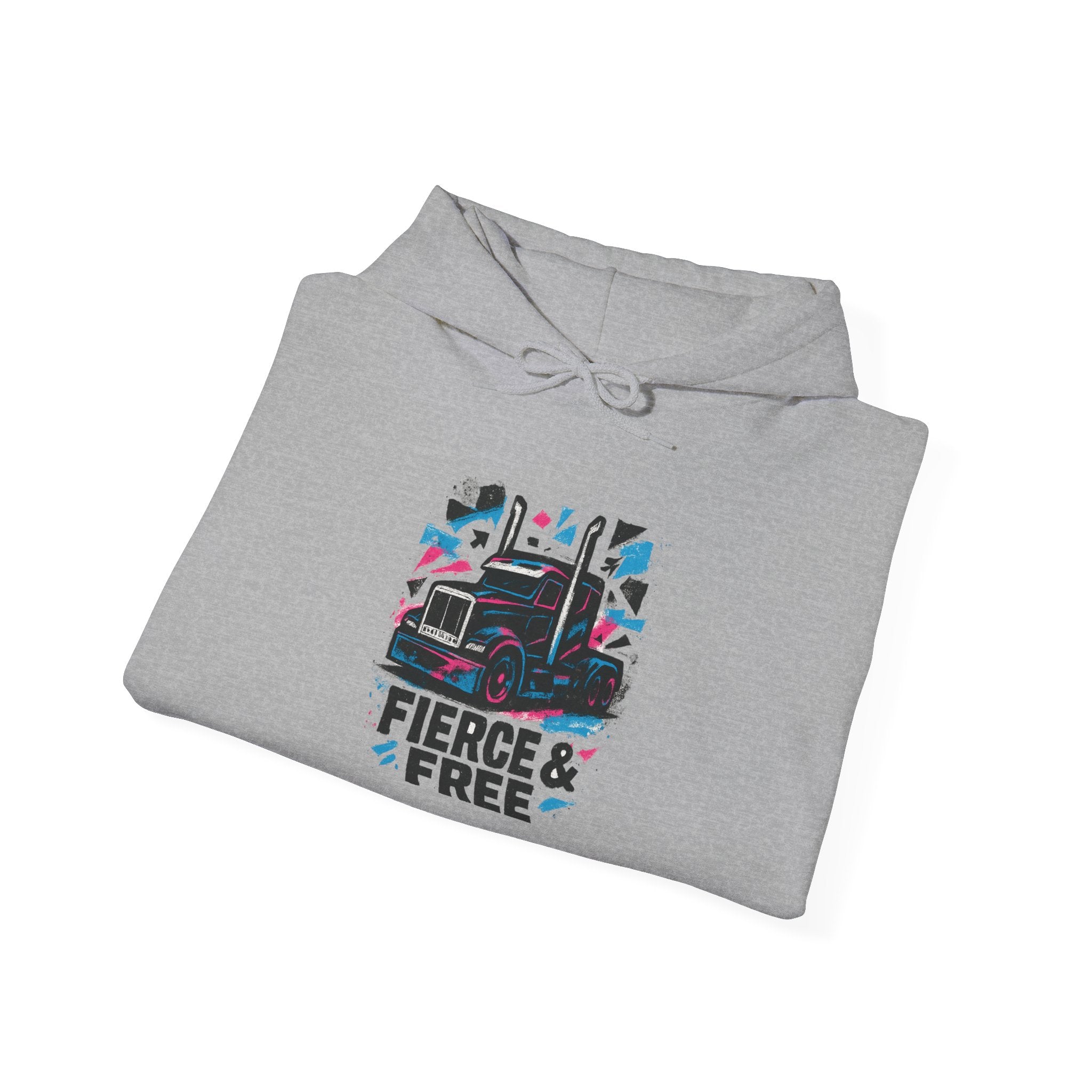 Fierce & Free Hoodie – Retro Pride Graphic Pullover