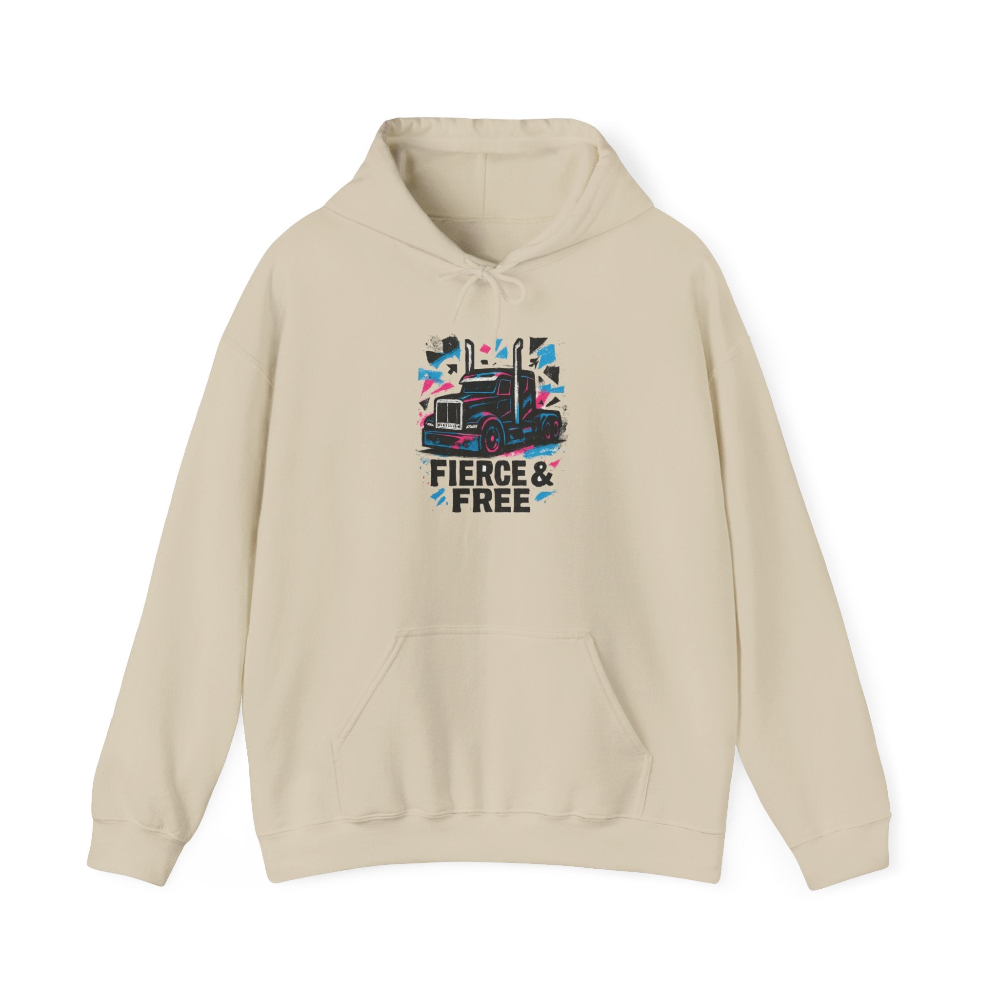 Fierce & Free Hoodie – Retro Pride Graphic Pullover