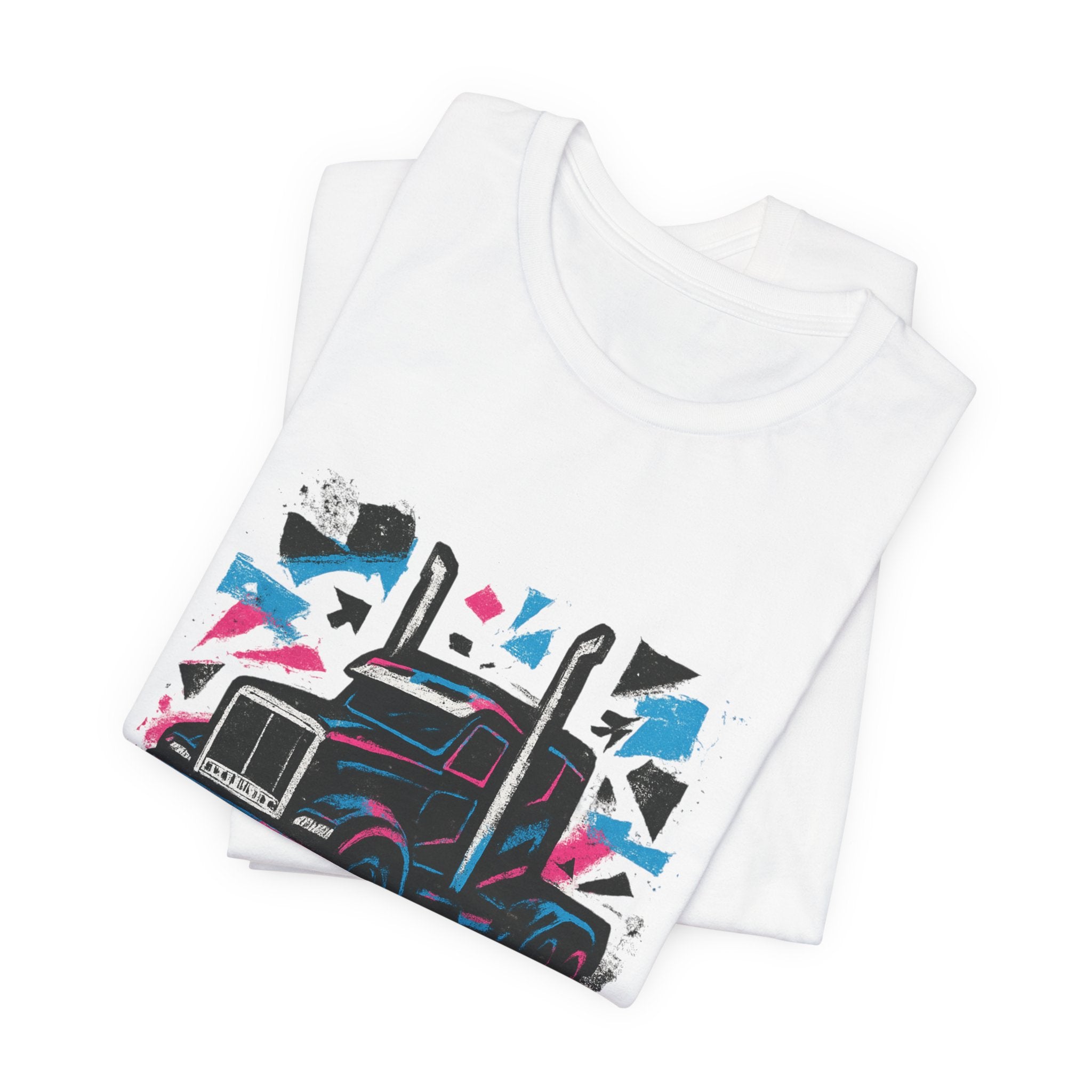 Fierce & Free Truck Tee — Retro Semi-Truck Graphic T-Shirt