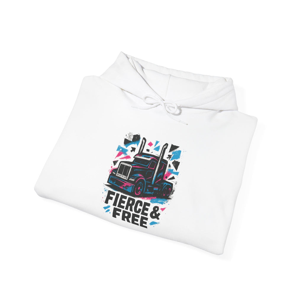 Fierce & Free Hoodie – Retro Pride Graphic Pullover