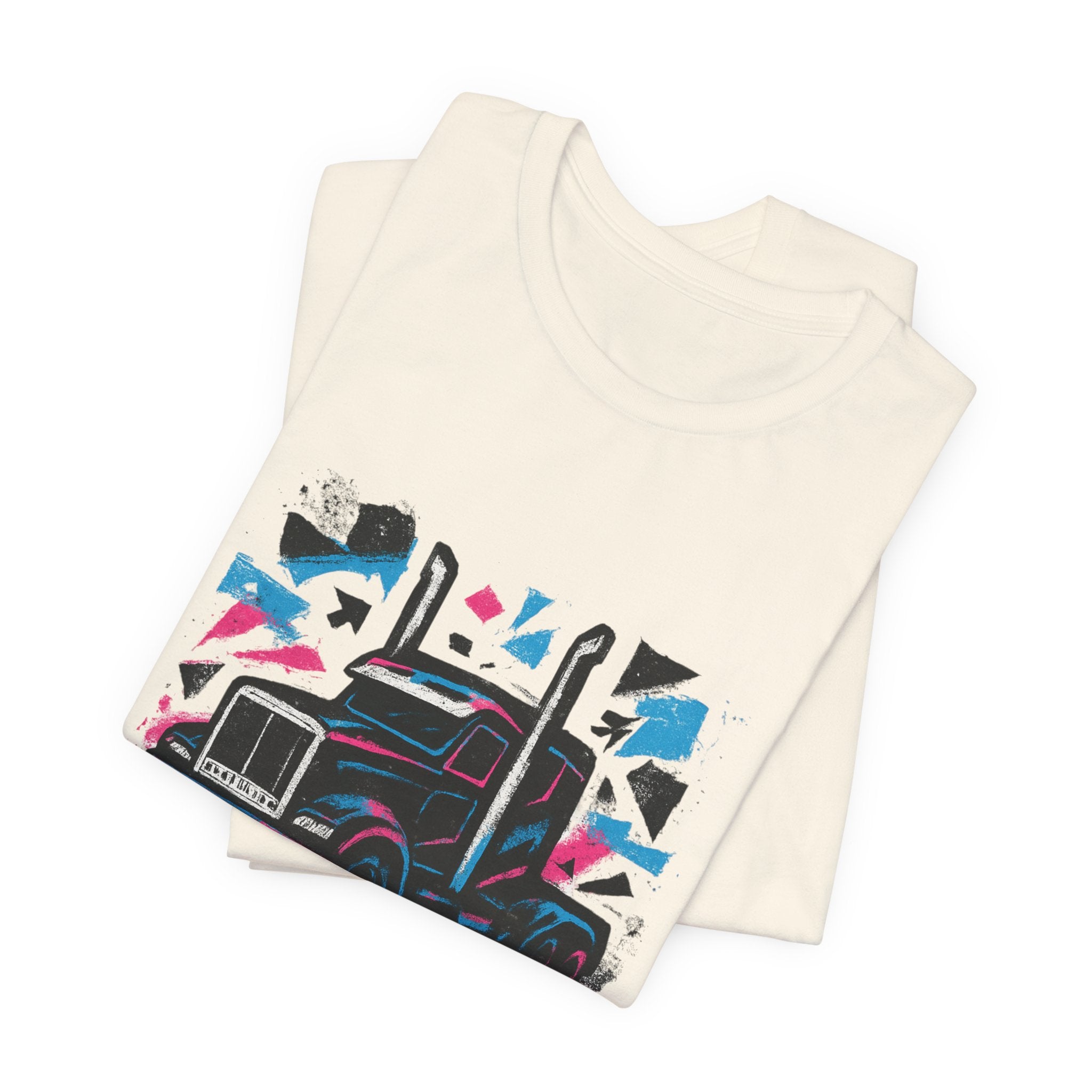 Fierce & Free Truck Tee — Retro Semi-Truck Graphic T-Shirt