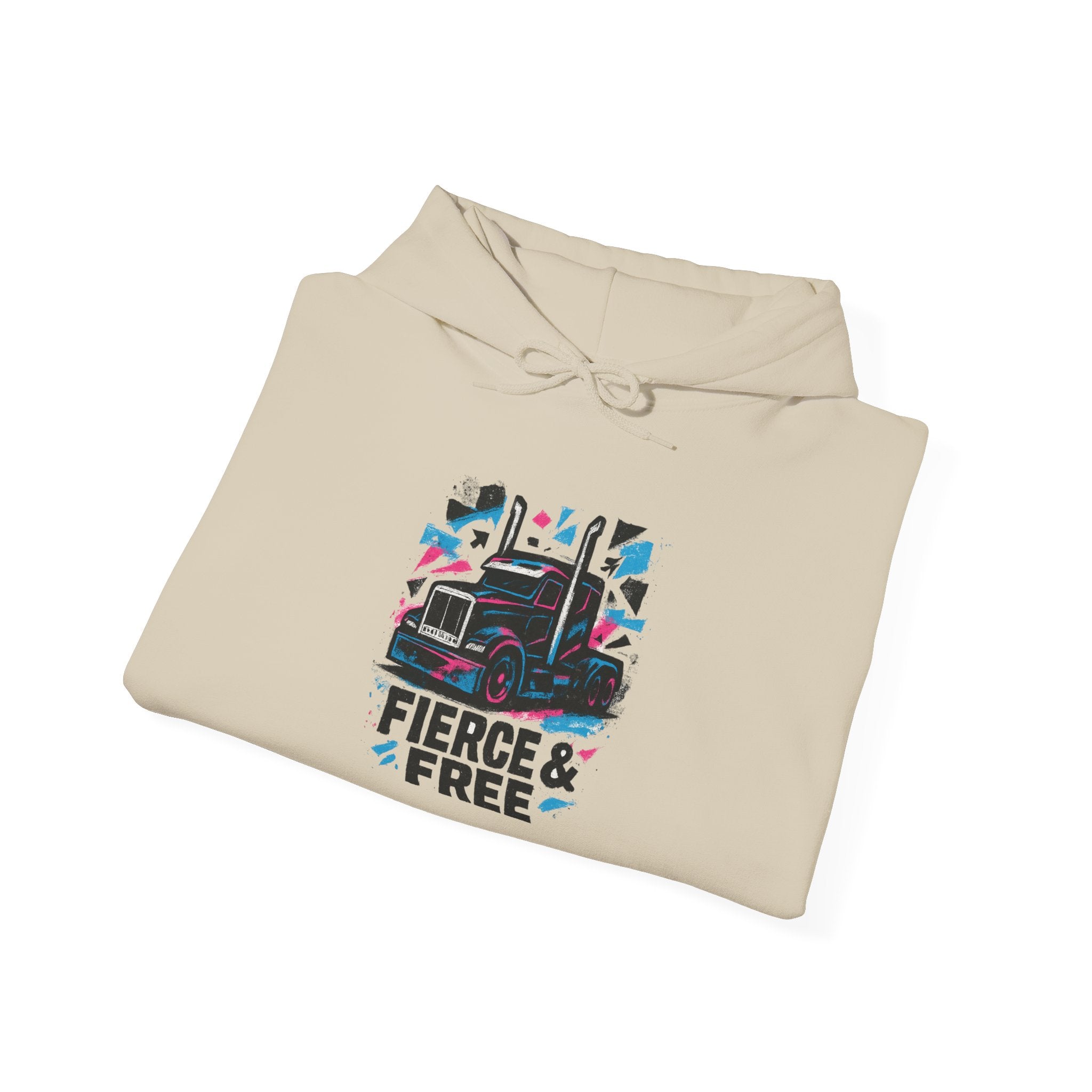 Fierce & Free Hoodie – Retro Pride Graphic Pullover